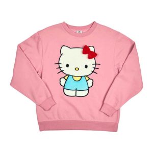 Hello Kitty 3D Bow Oversized Pink Sweatshirt