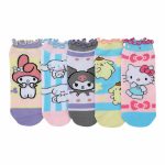 Hello Kitty and Friends 5-Pc Frilly Ankle Sock Set