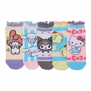 Hello Kitty and Friends 5-Pc Frilly Ankle Sock Set