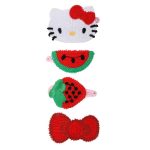 Hello Kitty 4-pc Crochet Hair Clip Set