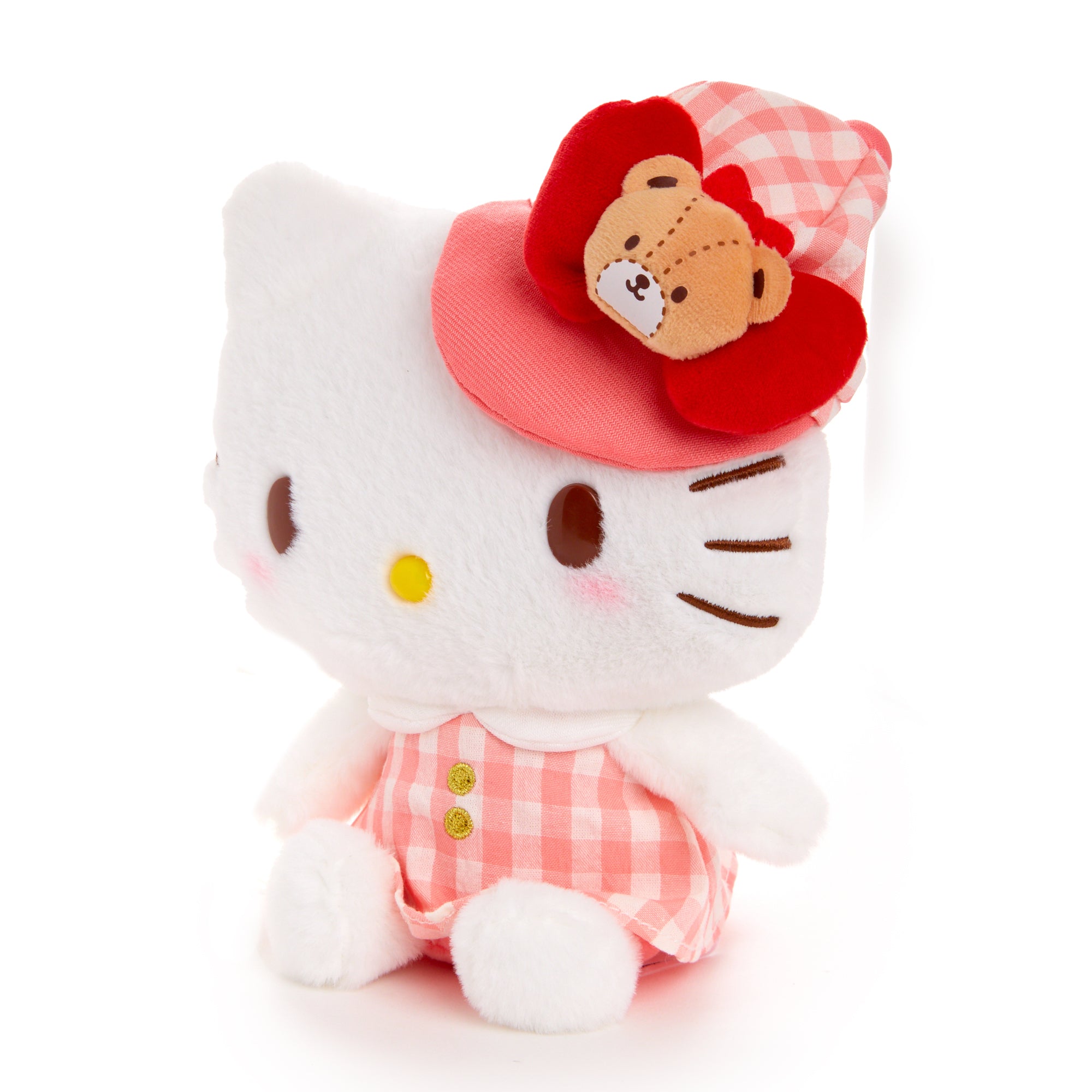 Hello Kitty 8" Plush (Gingham Cap Series) - 图片 3