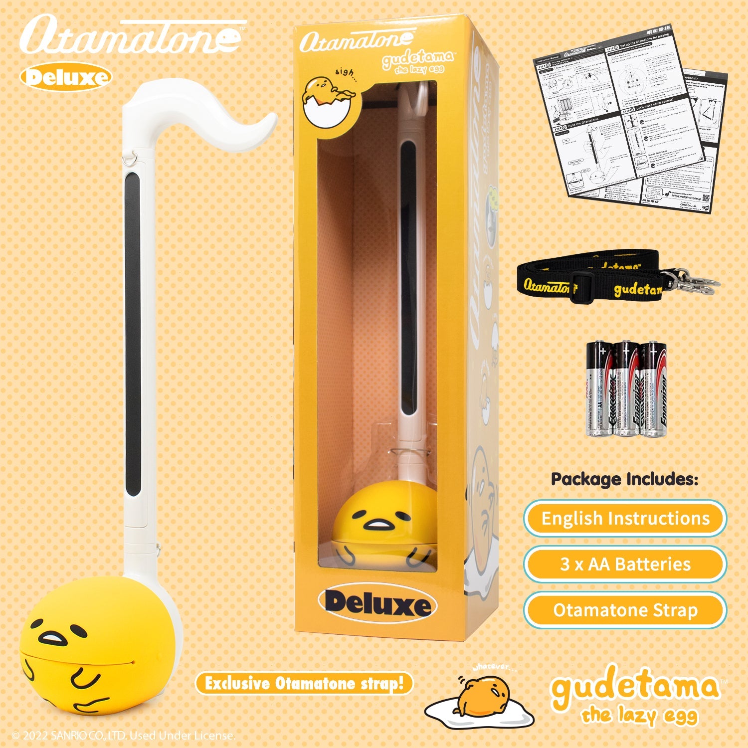 Gudetama Otamatone Deluxe Musical Toy - 图片 5