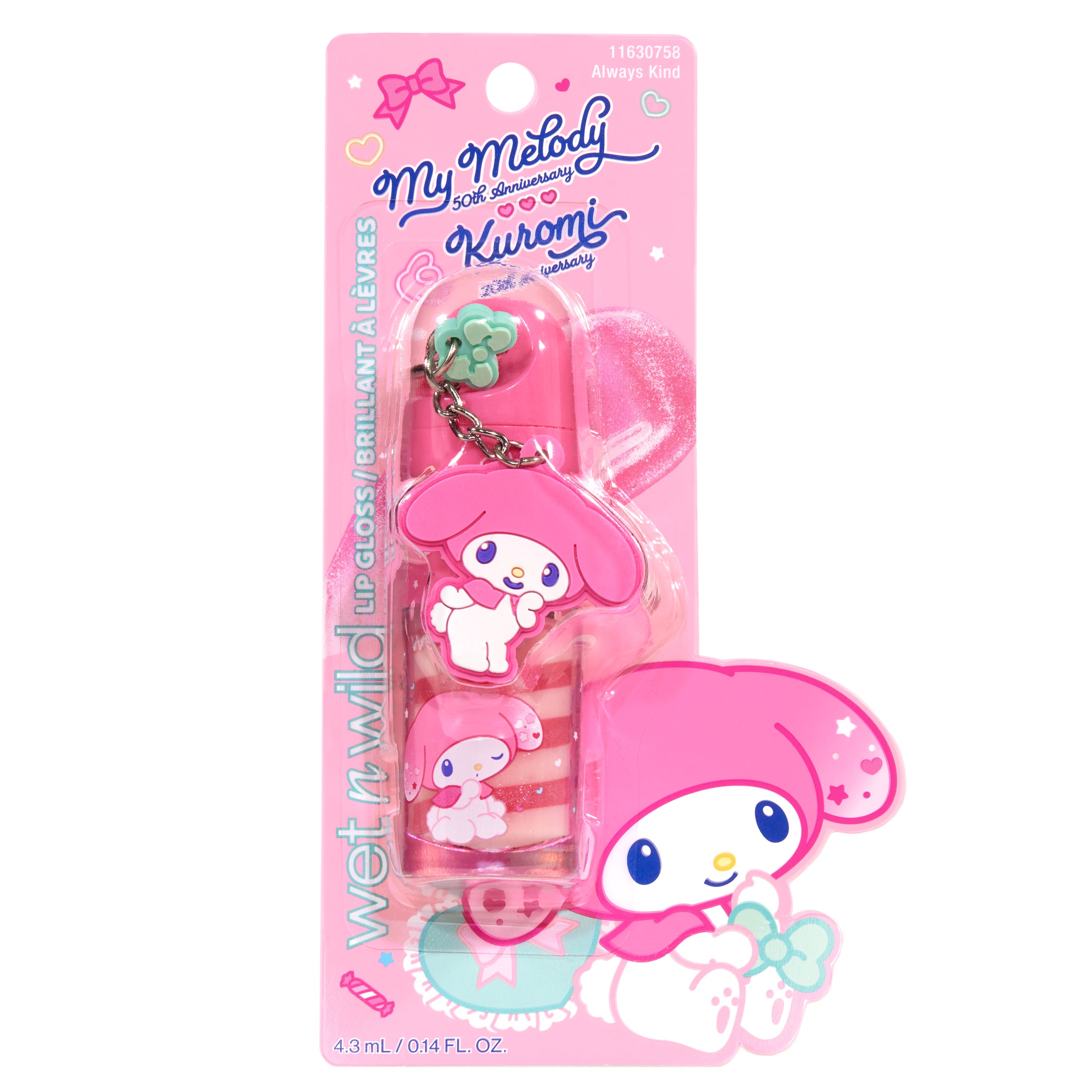 My Melody & Kuromi x Wet n Wild Spiral Lip Gloss (My Melody)