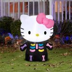 Hello Kitty 3ft Airblown Inflatable (Neon Skeleton)