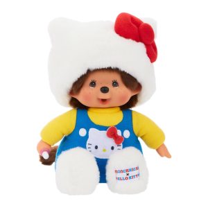 Hello Kitty x Monchhichi 7" Overalls Plush (Monchhichi)
