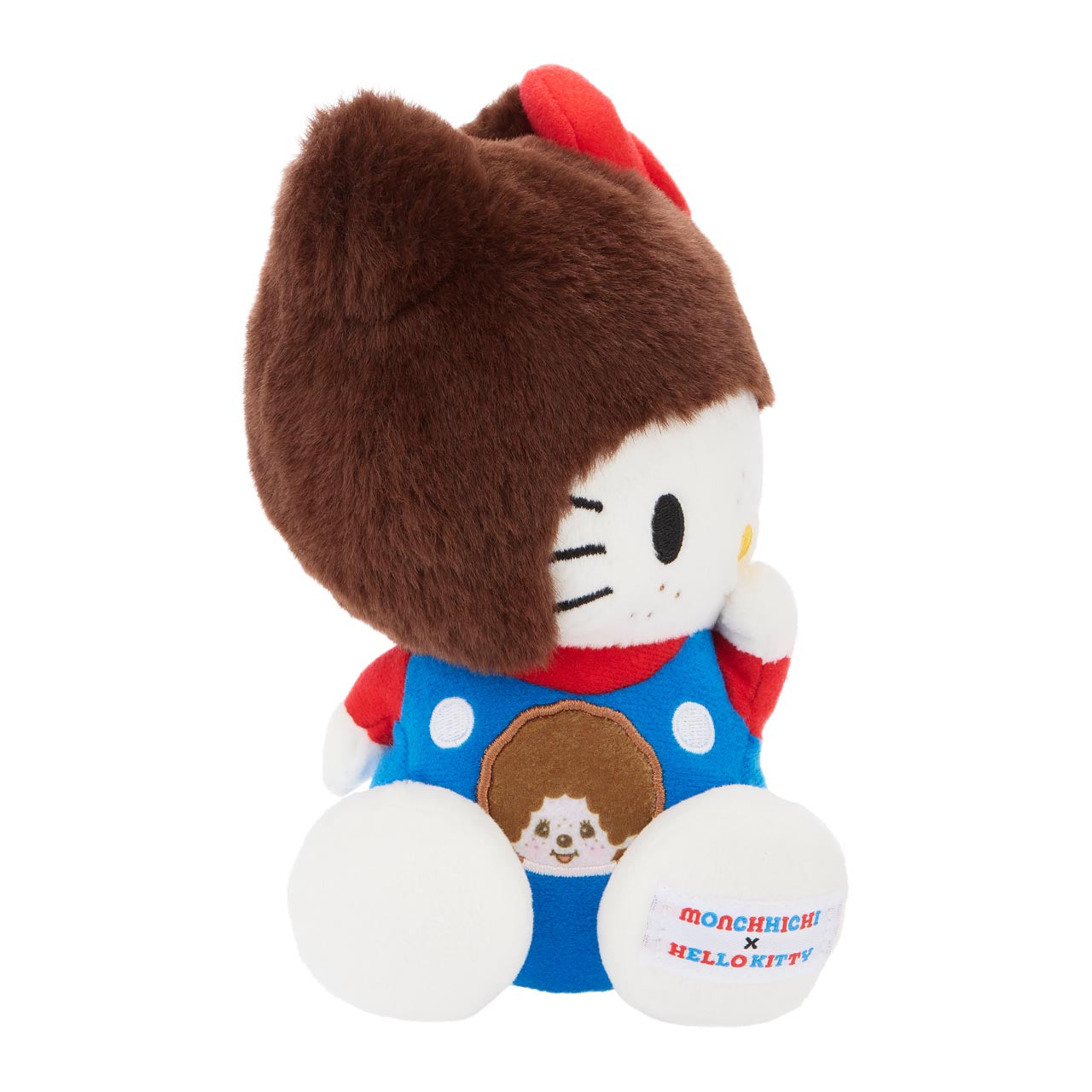 Hello Kitty x Monchhichi 7" Overalls Plush (Hello Kitty) - 图片 3