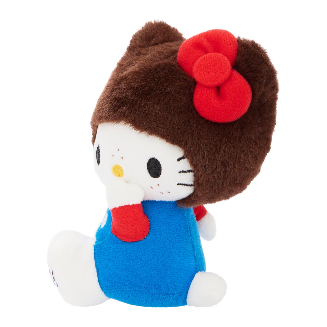 Hello Kitty x Monchhichi 7" Overalls Plush (Hello Kitty) - 图片 4