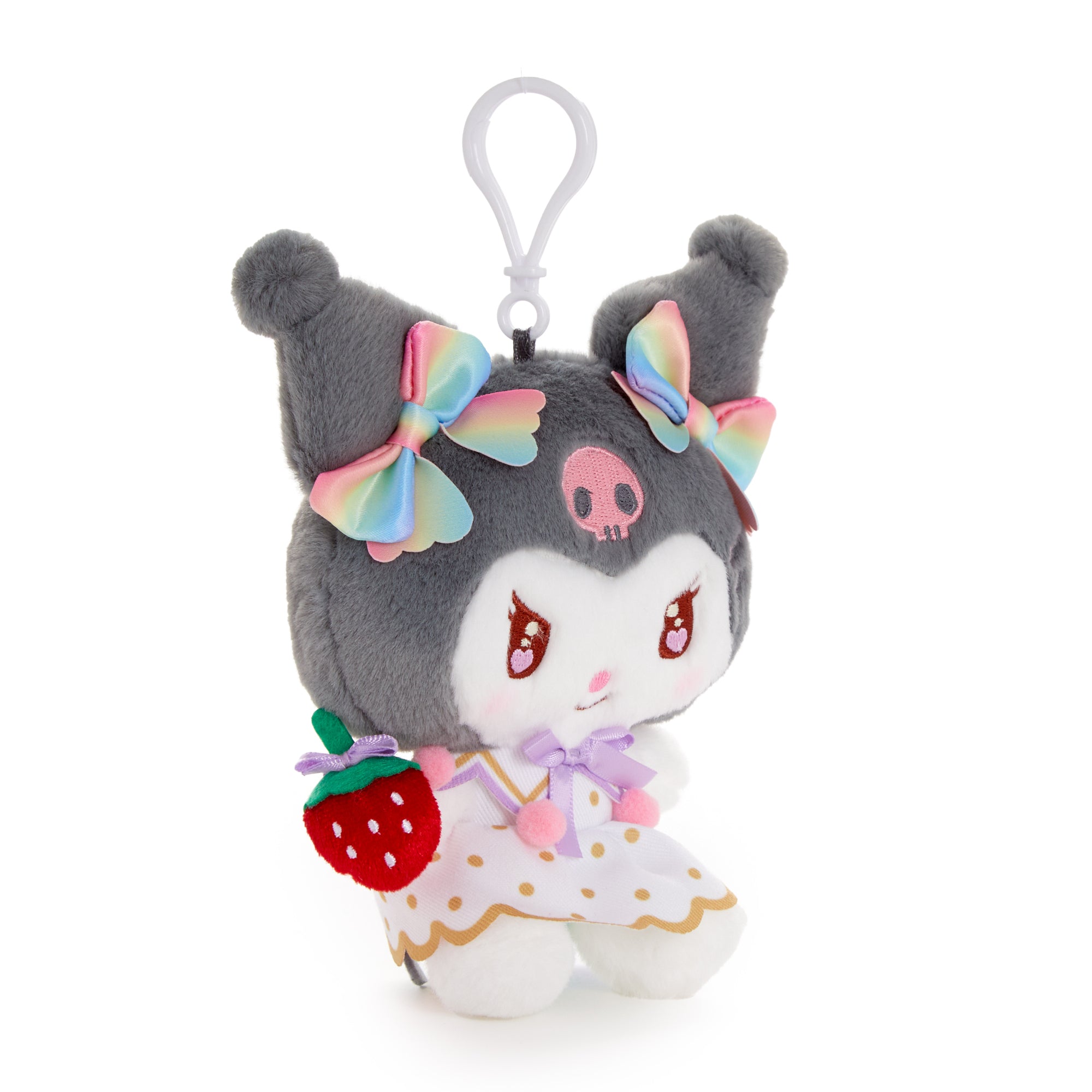 Kuromi Plush Mascot Clip (Strawberry Rainbow Series) - 图片 2