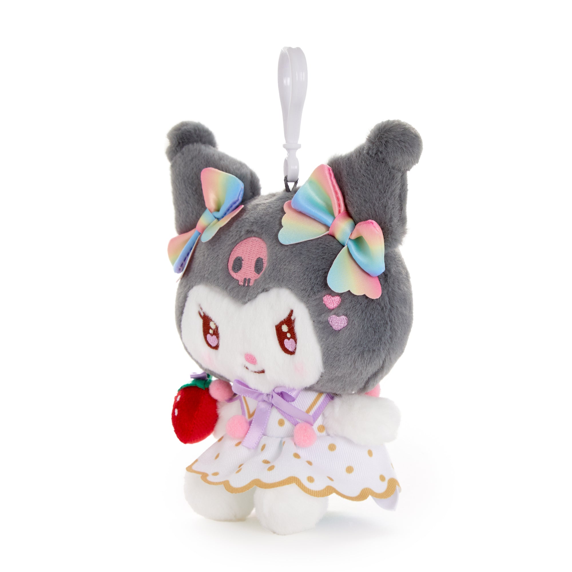 Kuromi Plush Mascot Clip (Strawberry Rainbow Series) - 图片 3