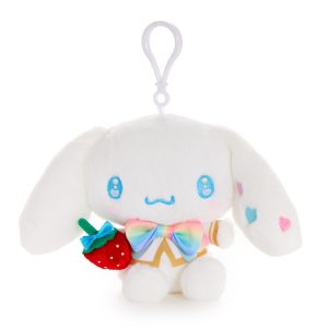 Cinnamoroll Plush Mascot Clip (Strawberry Rainbow Series)