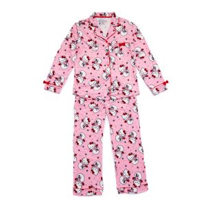 Hello Kitty Holiday Snowman 2-pc Loungewear Set (Pink)