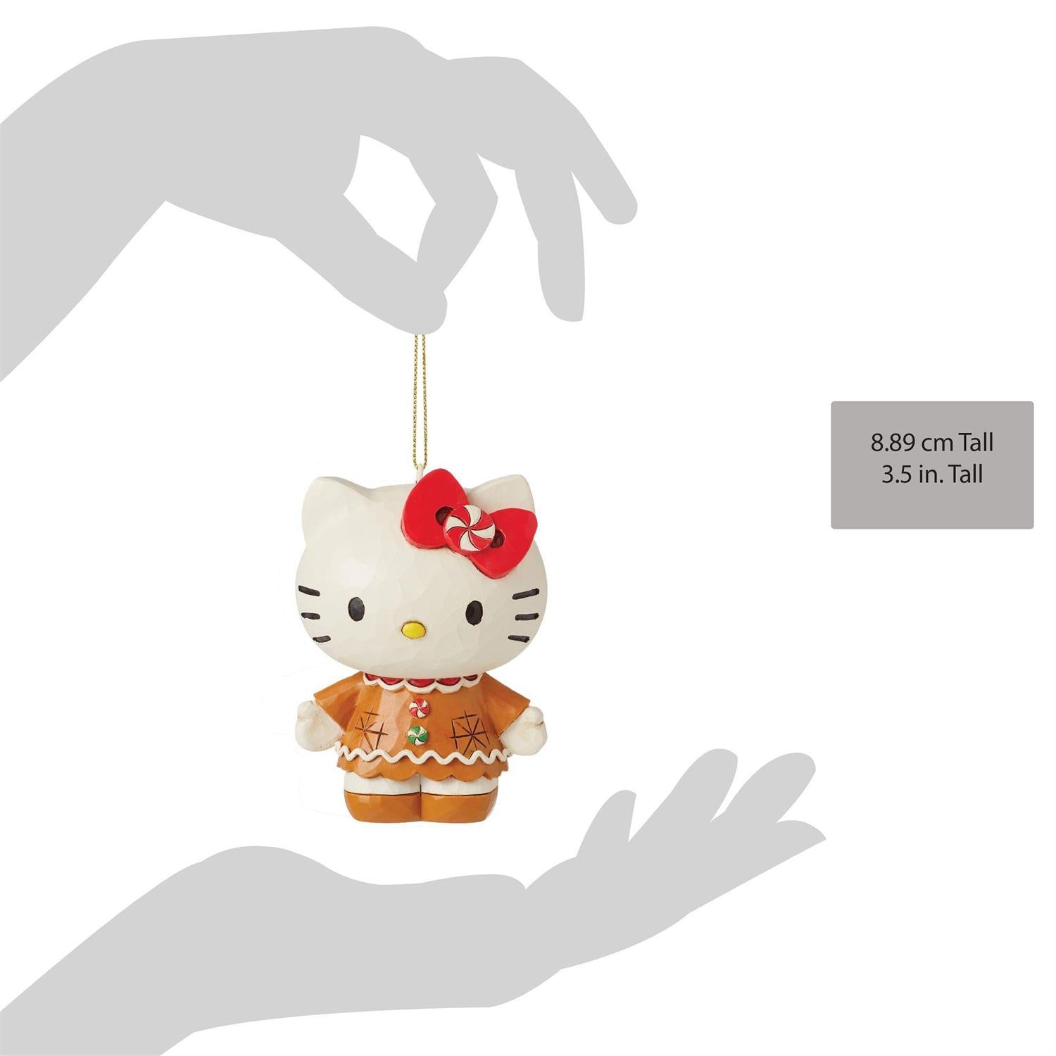 Hello Kitty Gingerbread Hanging Ornament (Jim Shore Sanrio Collection) - 图片 2
