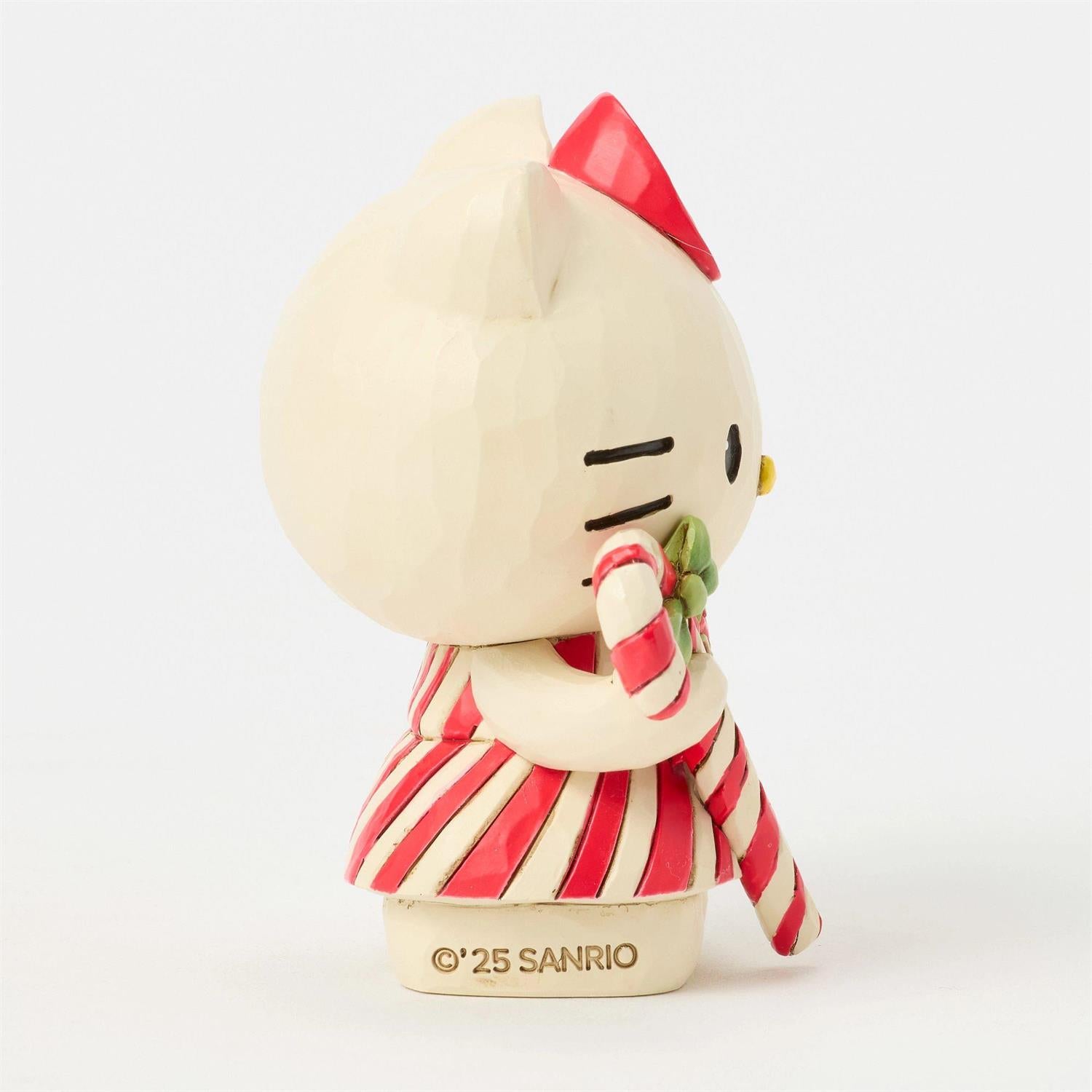 Hello Kitty Holiday Candy Cane Mini Figurine (Jim Shore Sanrio Collection) - 图片 3