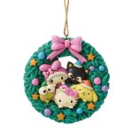 Hello Kitty & Friends Holiday Wreath Ornament (Jim Shore Sanrio Collection)