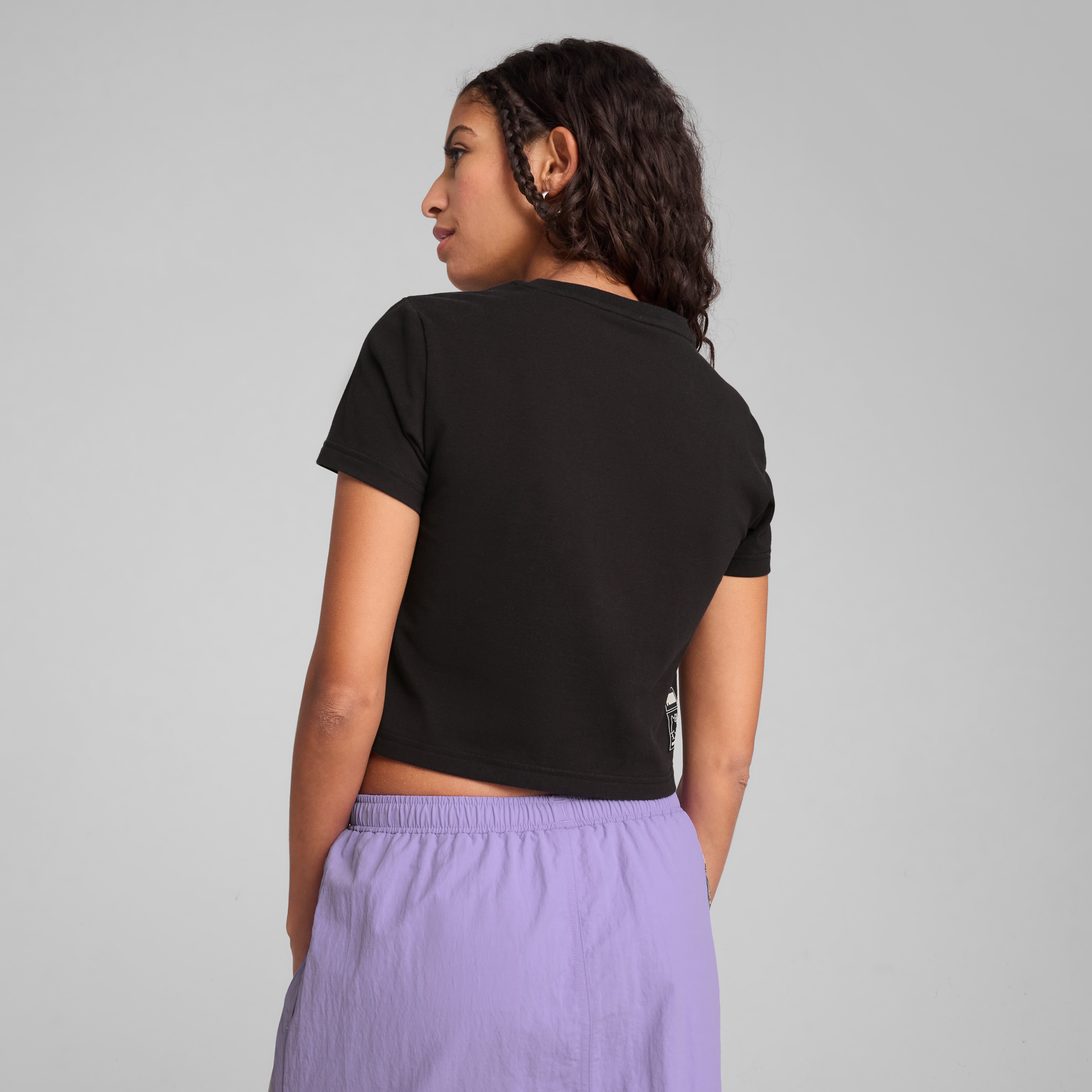 Hello Kitty x PUMA Graphic Baby Tee (PUMA Black) - 图片 4