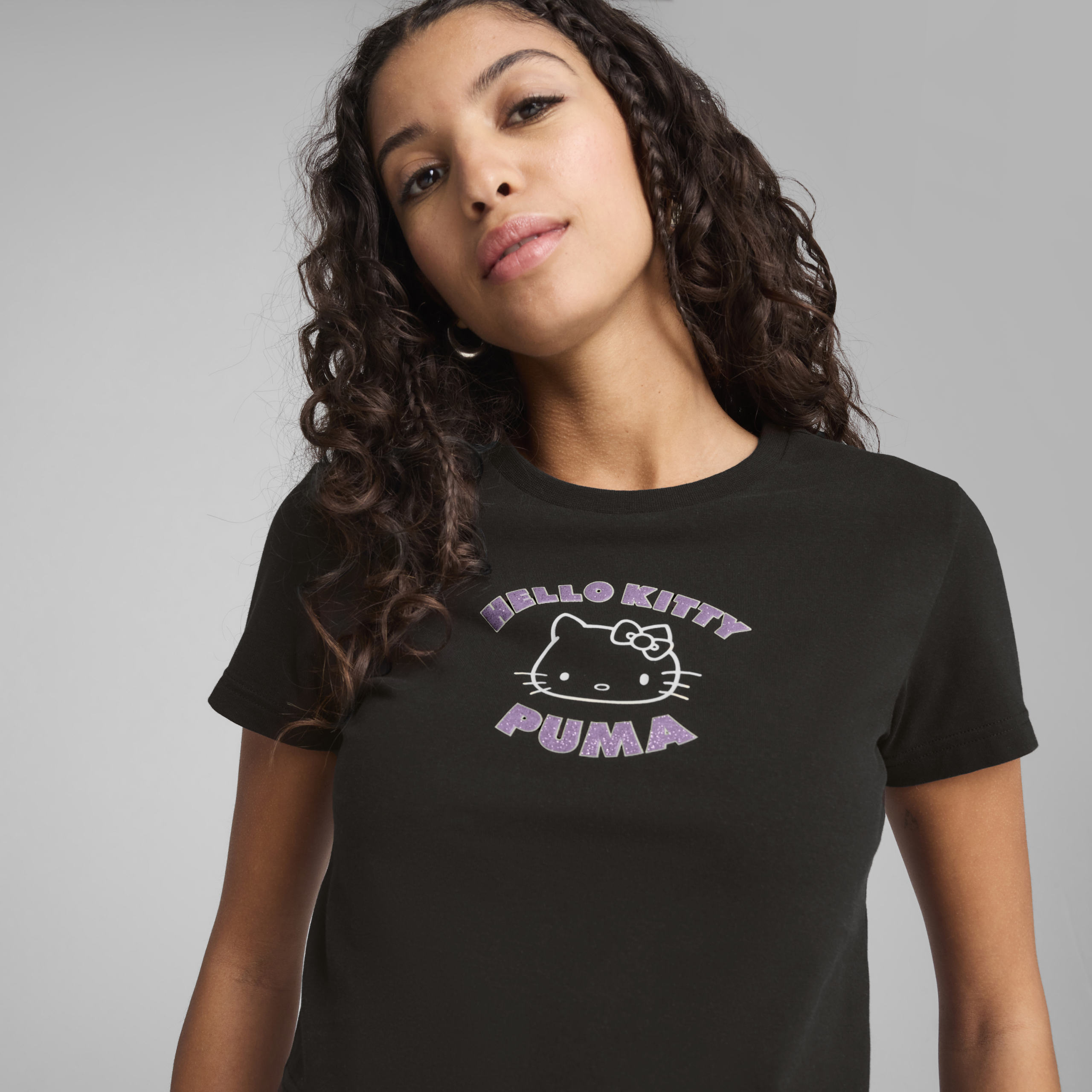 Hello Kitty x PUMA Graphic Baby Tee (PUMA Black)