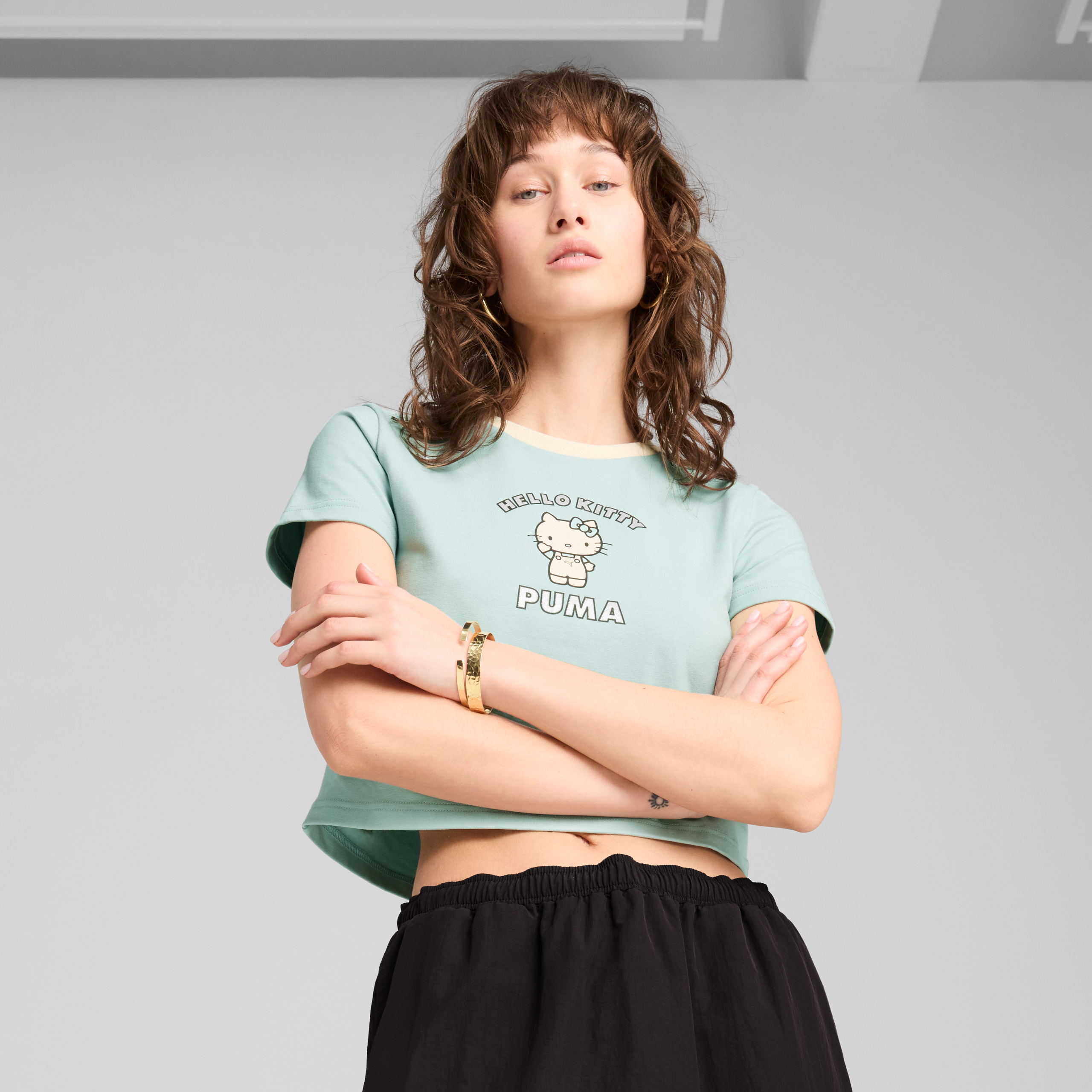 Hello Kitty x PUMA Graphic Baby Tee (Modern Mint) - 图片 3