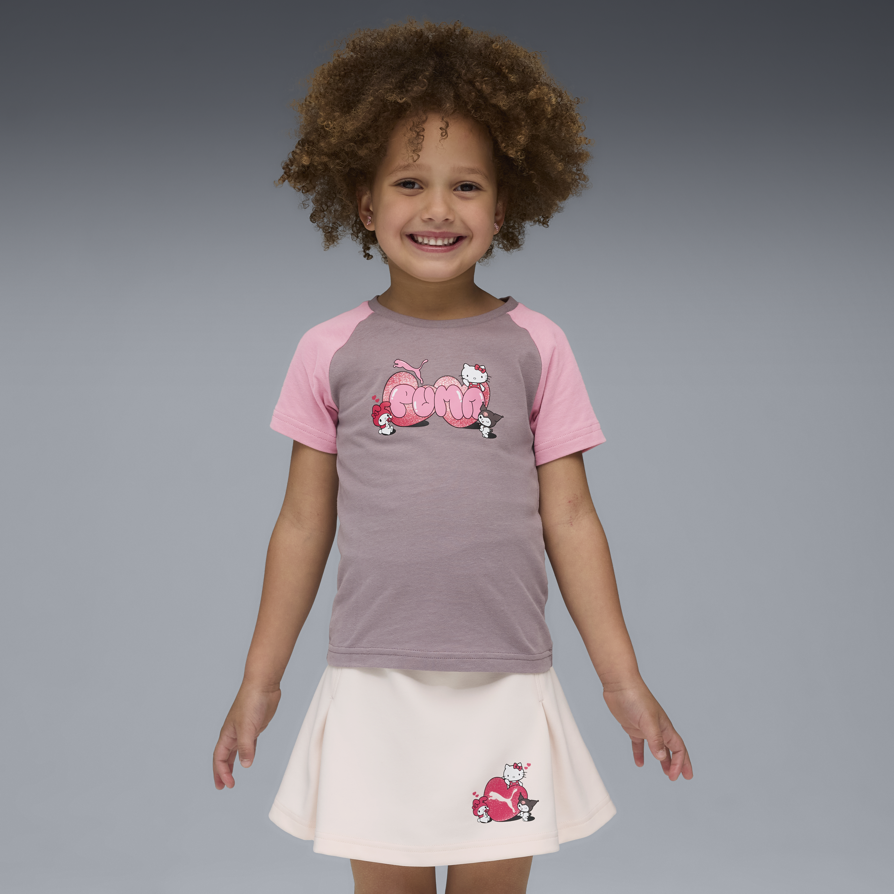 Hello Kitty and Friends x PUMA Kids Slim Graphic Tee (Plum Jam)