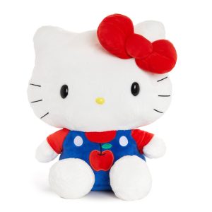Hello Kitty 15" Blue Overalls Large Plush (Apples Series)