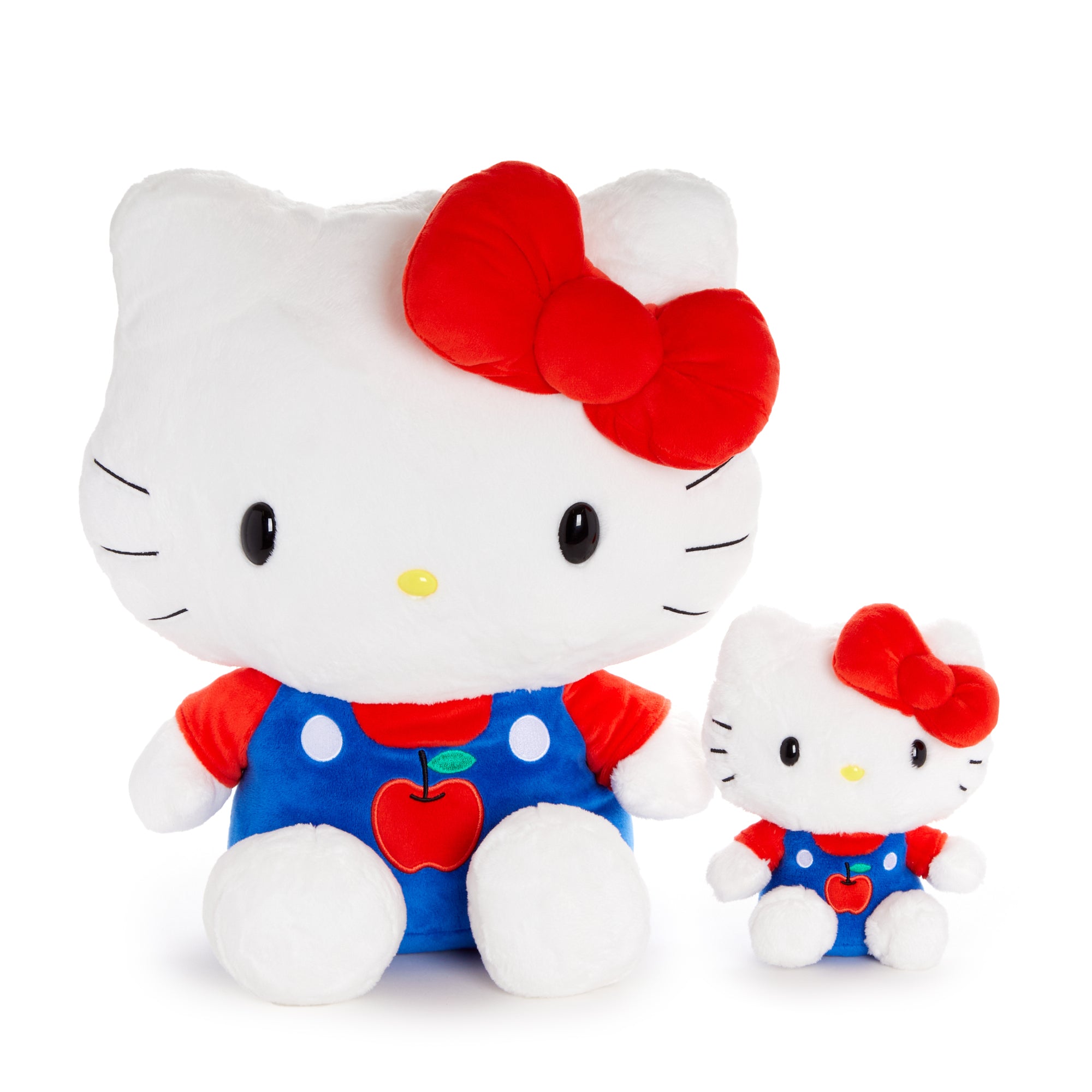 Hello Kitty 15" Blue Overalls Large Plush (Apples Series) - 图片 6