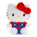 Hello Kitty 6" Blue Overalls Plush Mascot (Apples Series)
