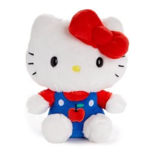 Hello Kitty 6" Blue Overalls Plush Mascot (Apples Series)