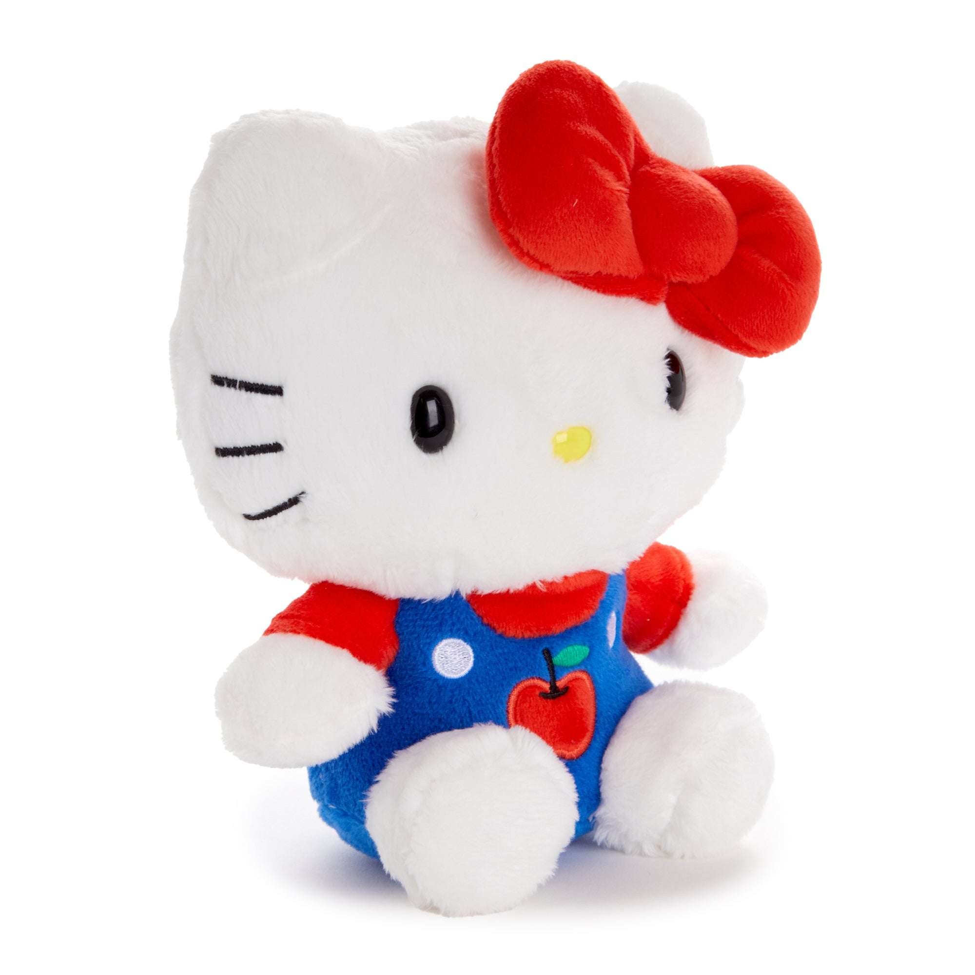 Hello Kitty 6" Blue Overalls Plush Mascot (Apples Series) - 图片 2