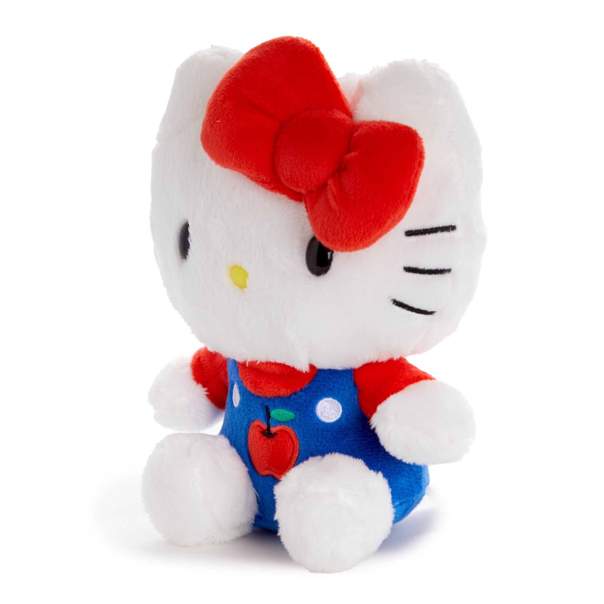 Hello Kitty 6" Blue Overalls Plush Mascot (Apples Series) - 图片 3