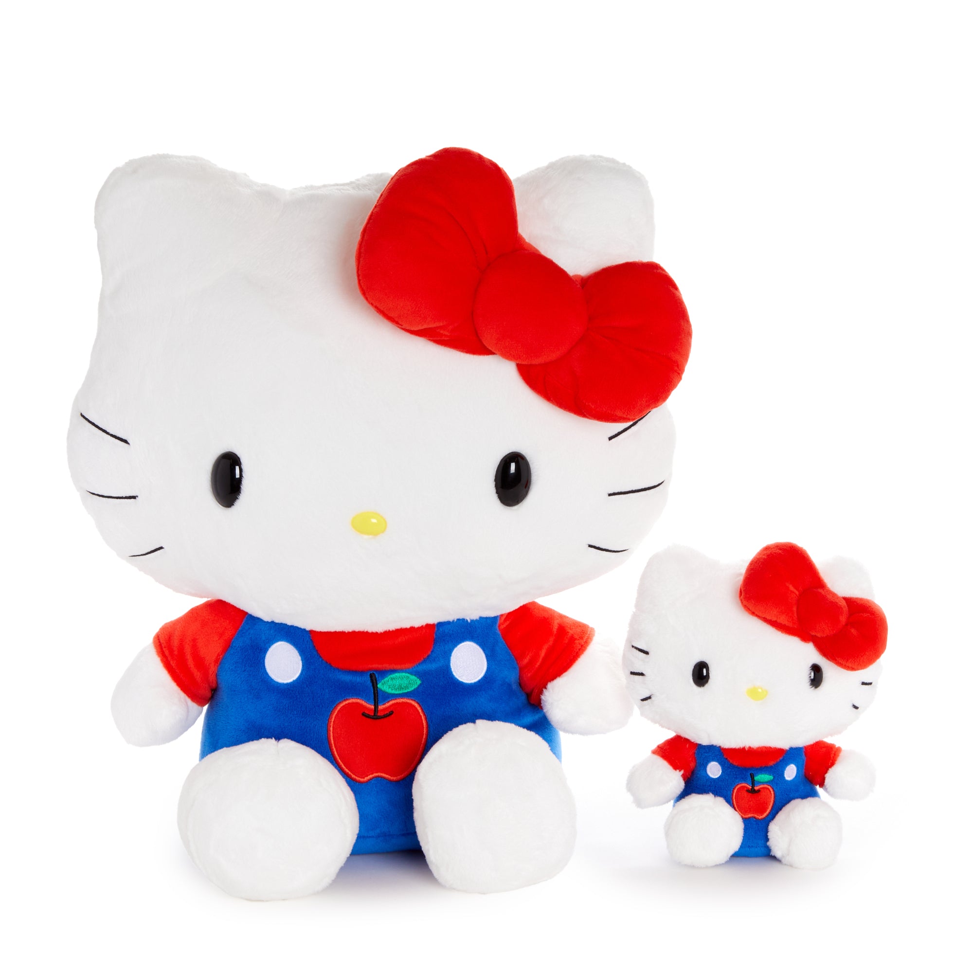 Hello Kitty 6" Blue Overalls Plush Mascot (Apples Series) - 图片 6