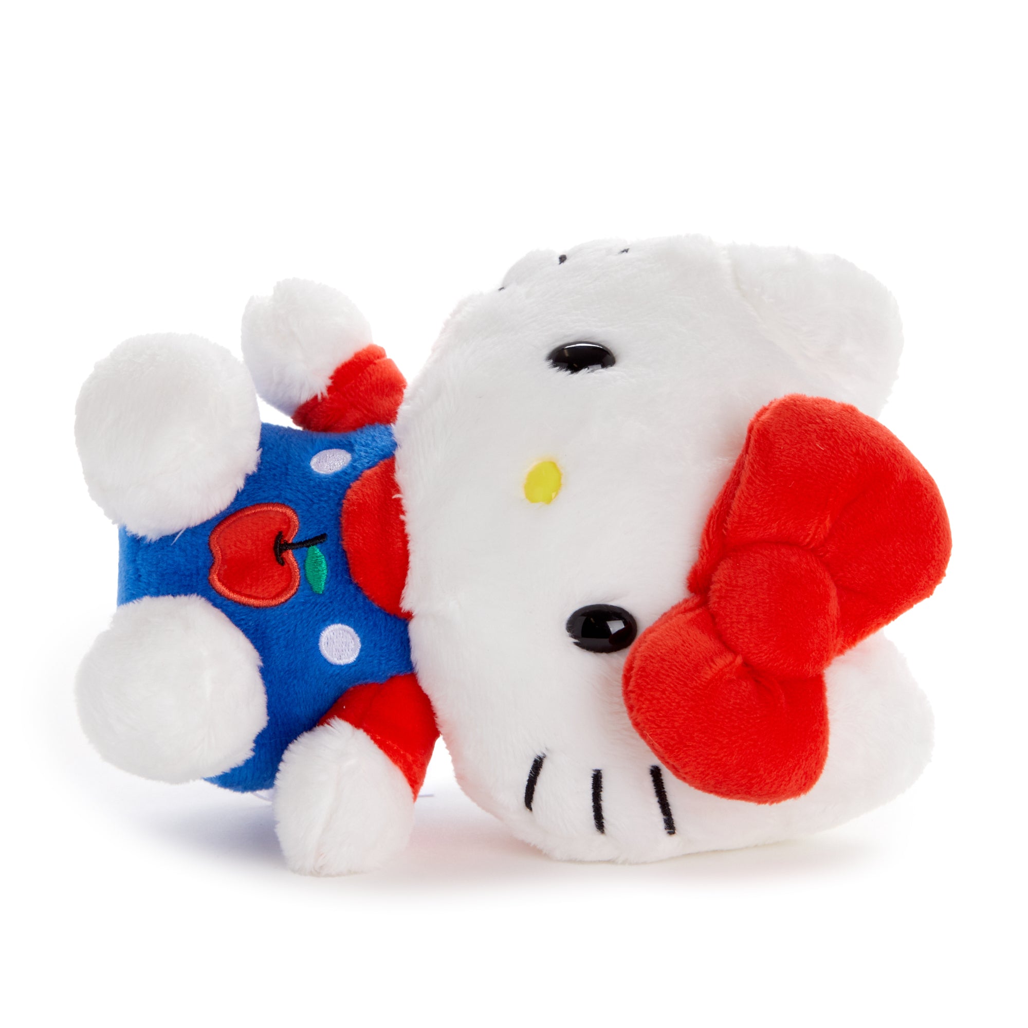 Hello Kitty 6" Blue Overalls Plush Mascot (Apples Series) - 图片 4