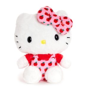 Hello Kitty 6" Pink Overalls Plush Mascot (Apples Series)