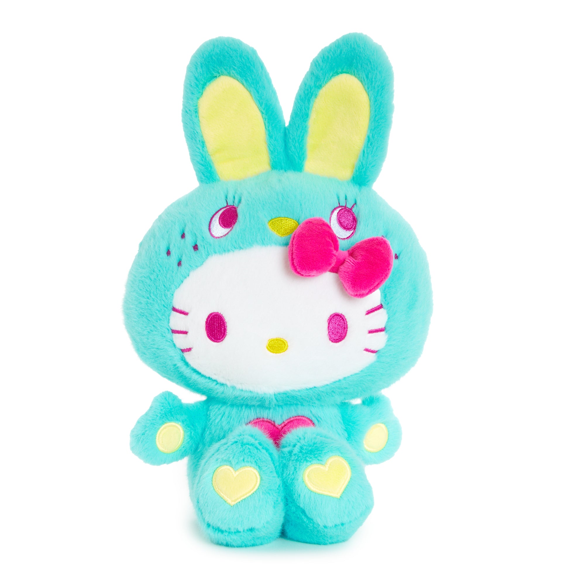Hello Kitty 11" Green Plush (Colorful Bunny Series)