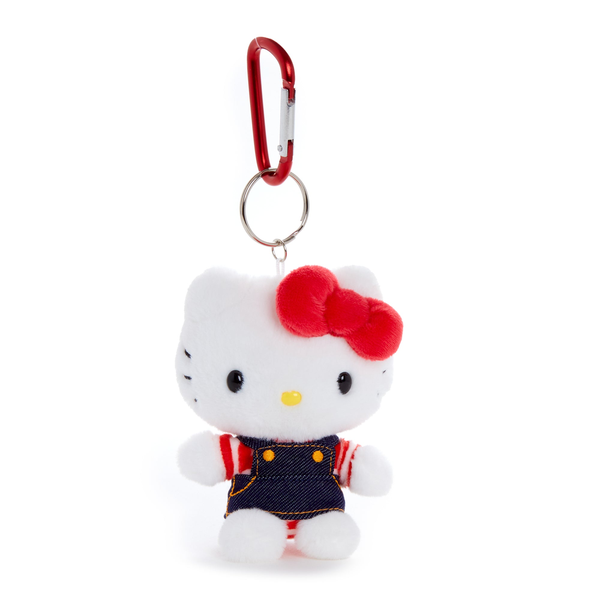 Hello Kitty Plush Mascot Keychain (Denim Jumper)