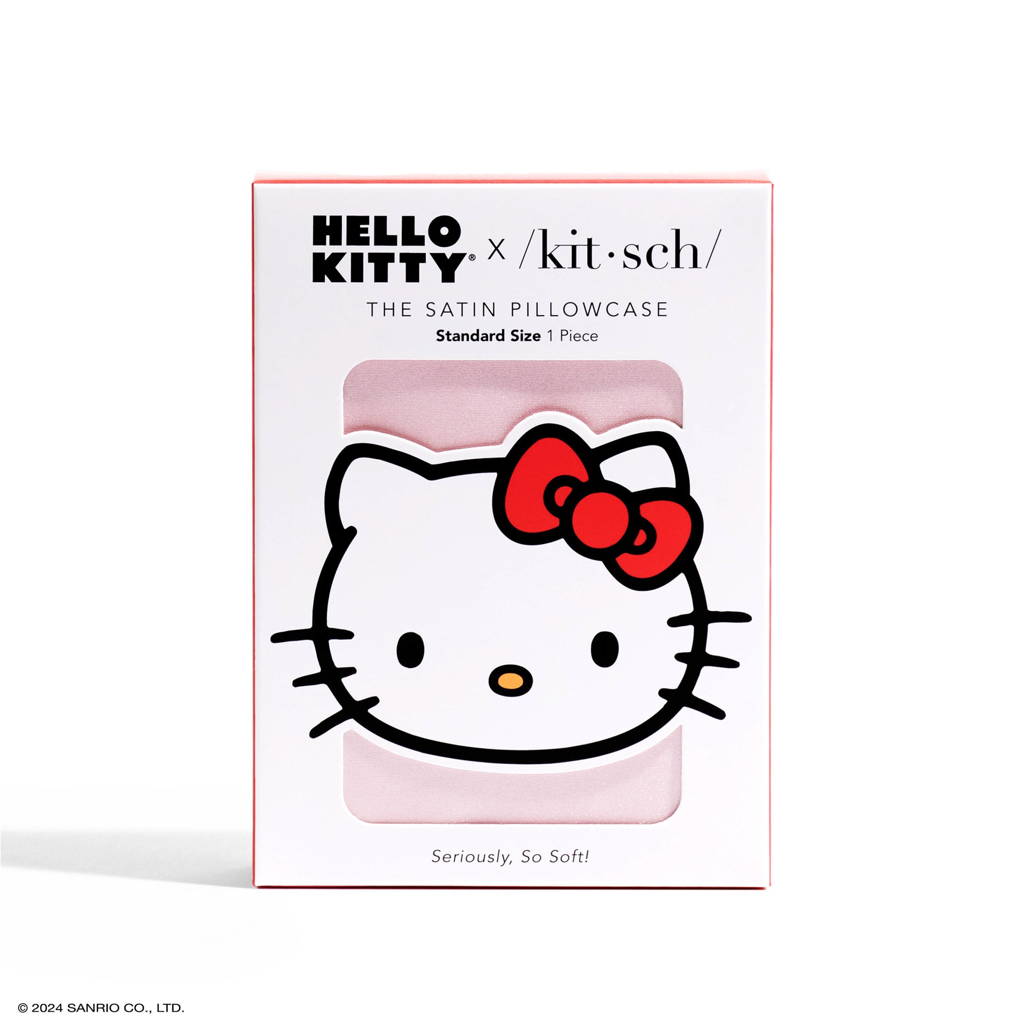 Hello Kitty x Kitsch Face Pillowcase (Solid Pink) - 图片 3