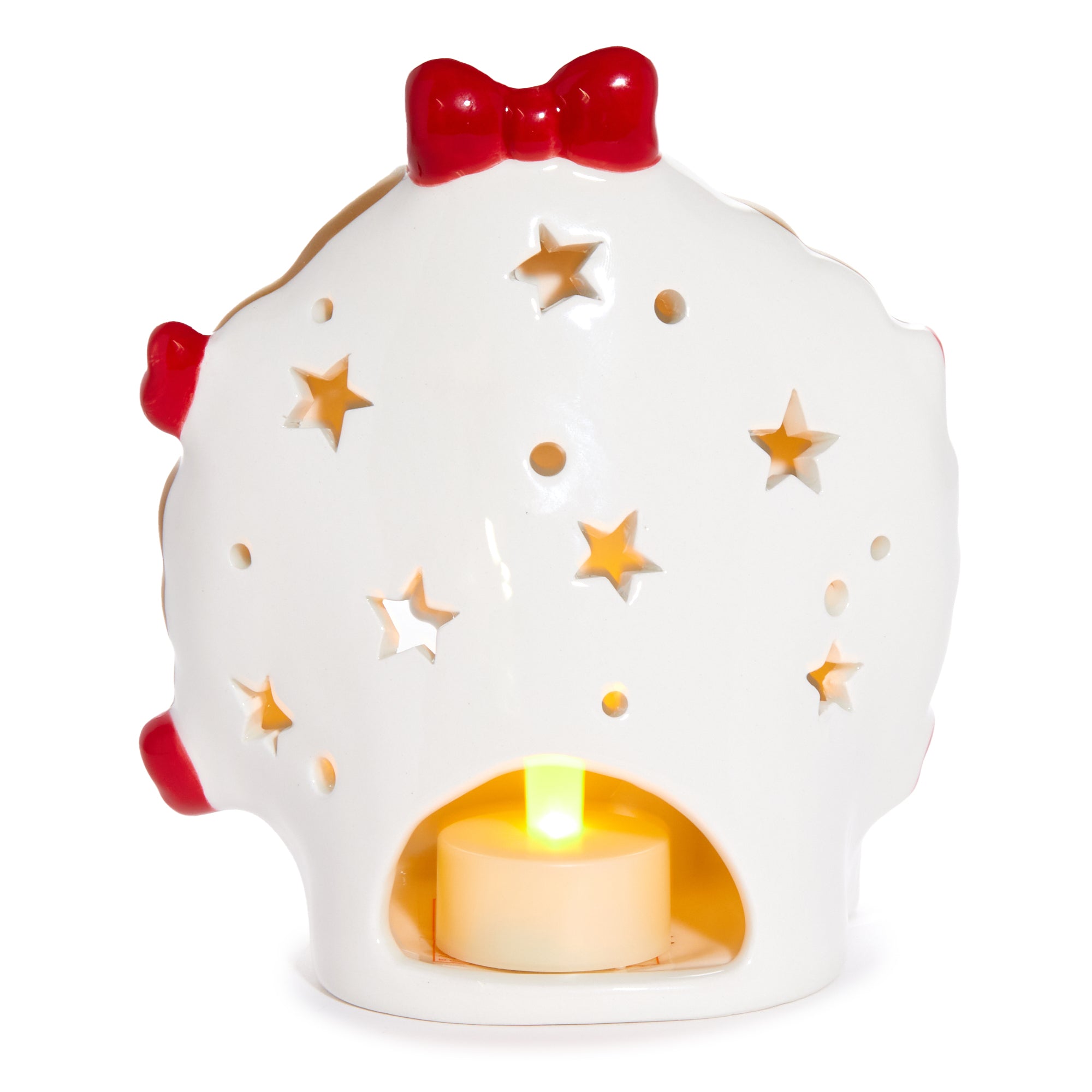 Hello Kitty Holiday Wreath Ceramic Tealight Holder - 图片 2