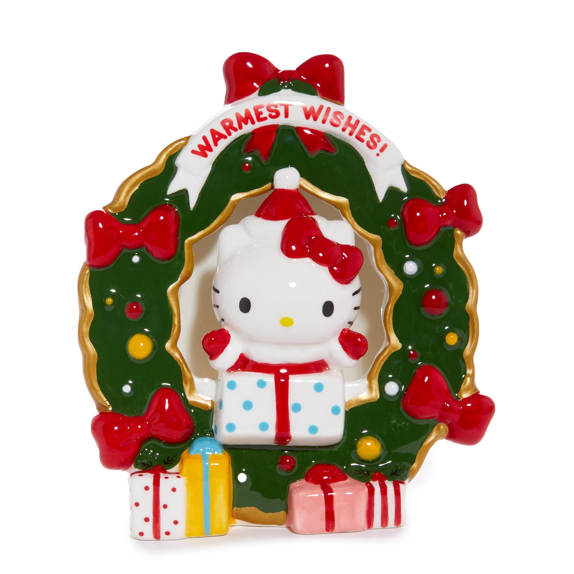 Hello Kitty Holiday Wreath Ceramic Tealight Holder - 图片 6