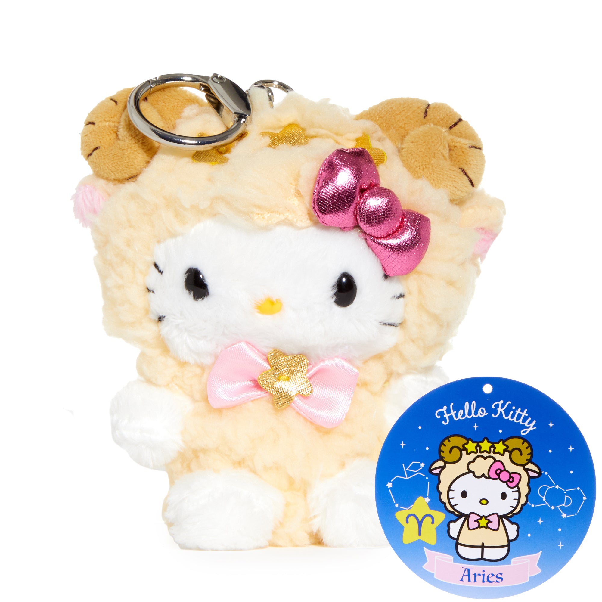 Hello Kitty Aries Plush Keychain Mascot (Zodiac Series)
