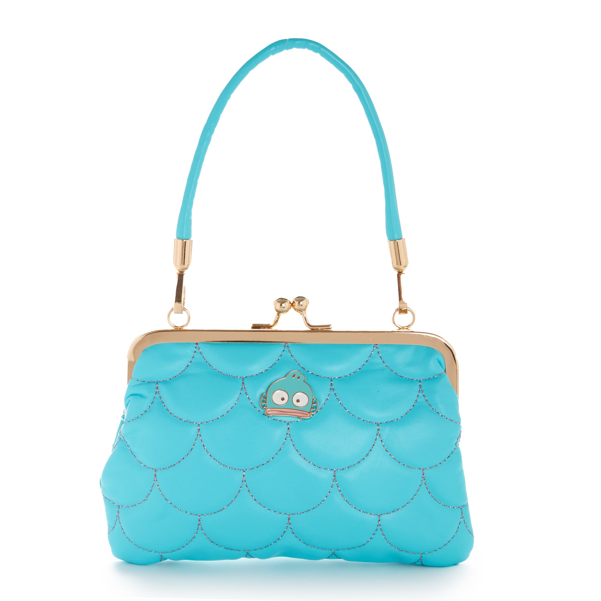 Hangyodon 2-Way Quilted Kiss Knob Handbag