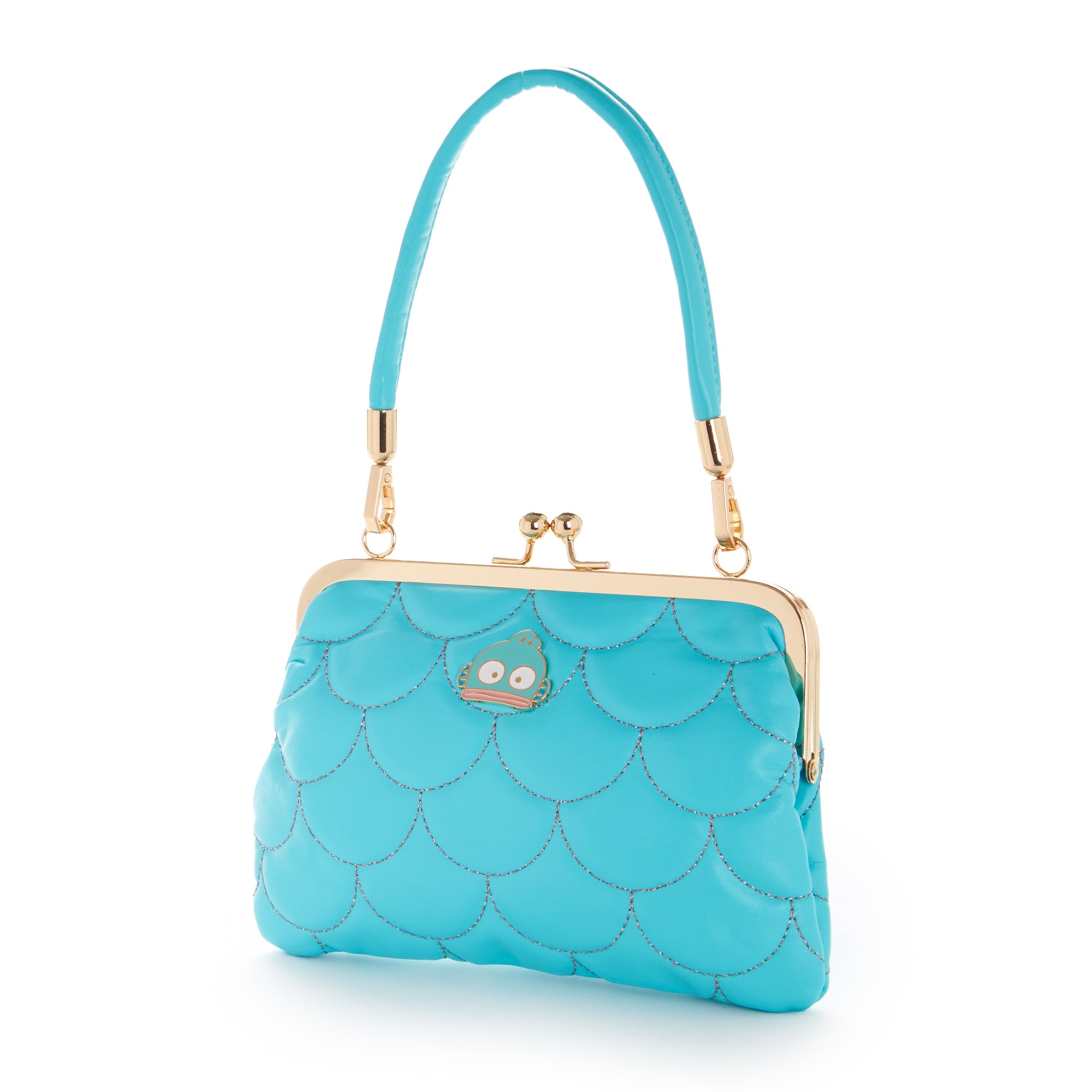 Hangyodon 2-Way Quilted Kiss Knob Handbag - 图片 5