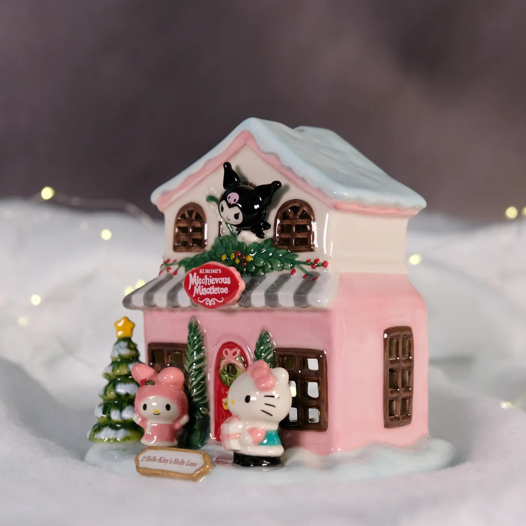 Kuromi's Mischievous Mistletoe Ceramic Candle House - 图片 4