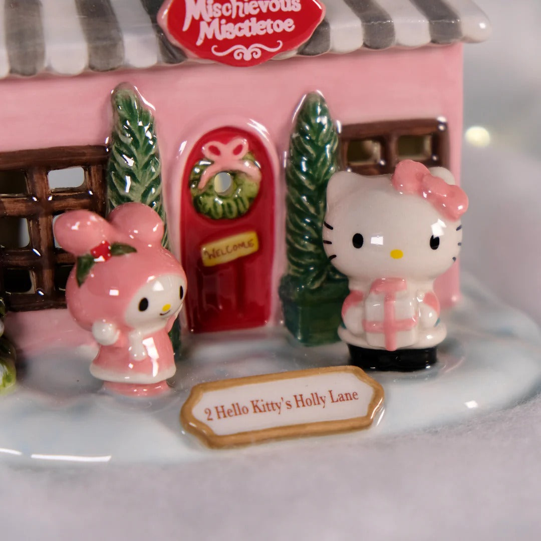 Kuromi's Mischievous Mistletoe Ceramic Candle House - 图片 8