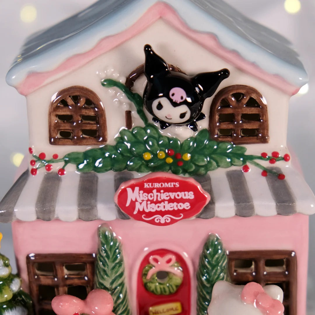 Kuromi's Mischievous Mistletoe Ceramic Candle House - 图片 9