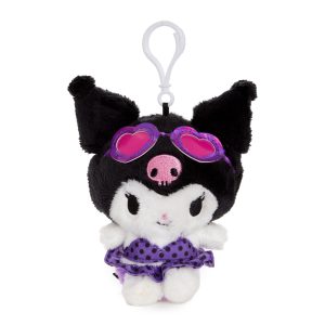 Kuromi Plush Mascot Clip (Summer Swim Series)