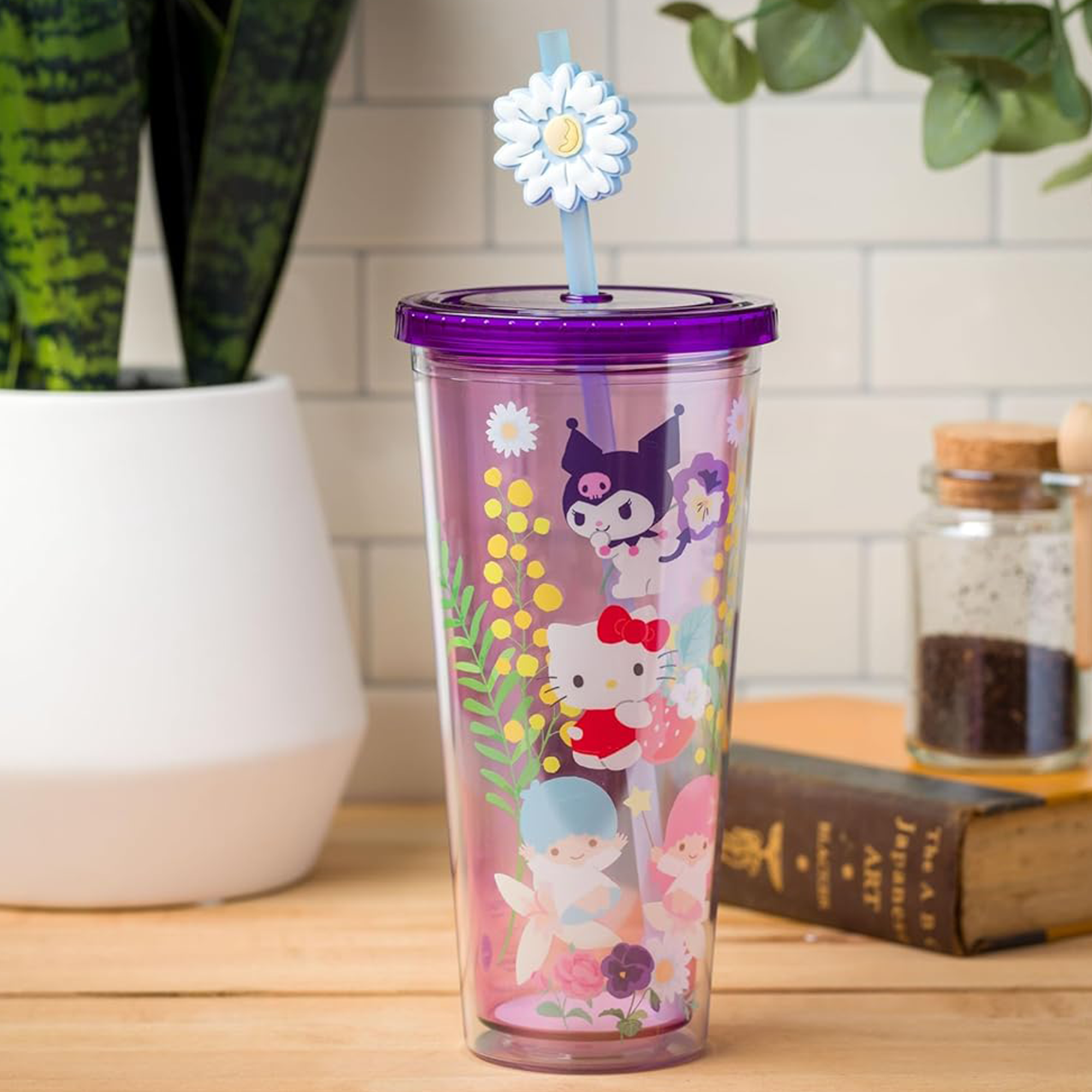 Hello Kitty and Friends 24oz Floral Travel Tumbler - 图片 2