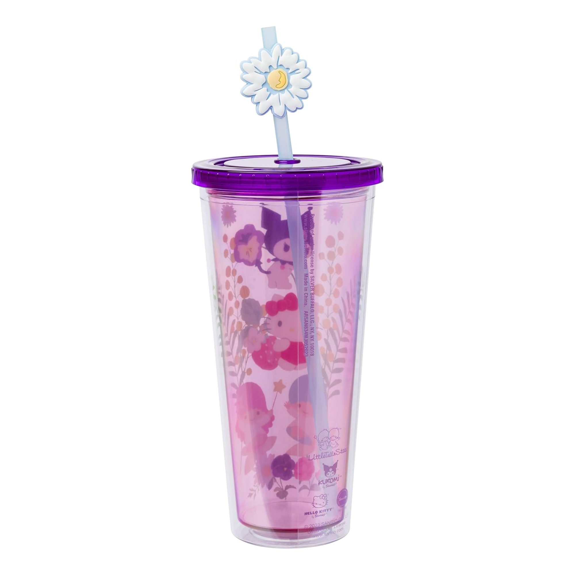 Hello Kitty and Friends 24oz Floral Travel Tumbler - 图片 4