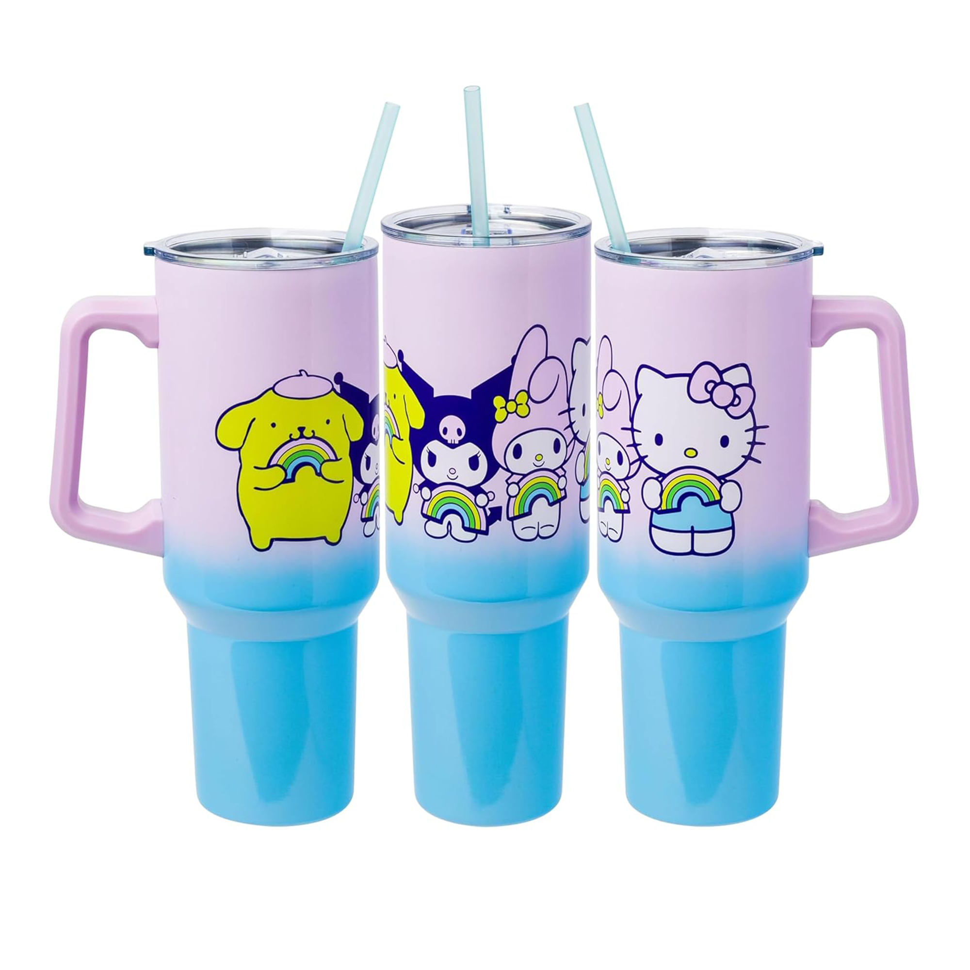 Hello Kitty and Friends 40oz Stainless Steel Travel Tumbler (Rainbow) - 图片 2