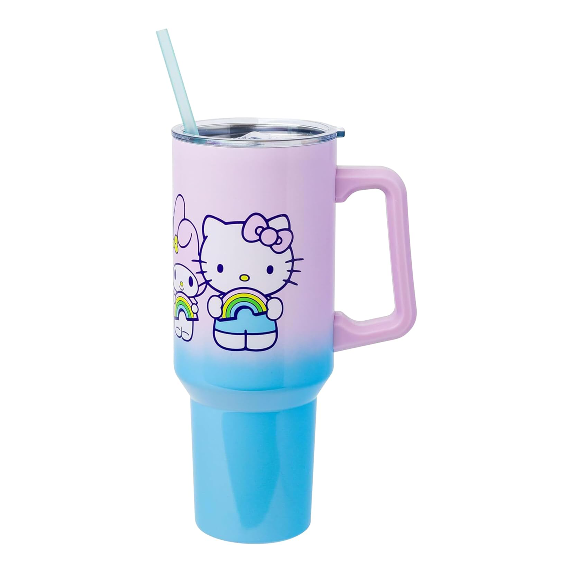 Hello Kitty and Friends 40oz Stainless Steel Travel Tumbler (Rainbow)