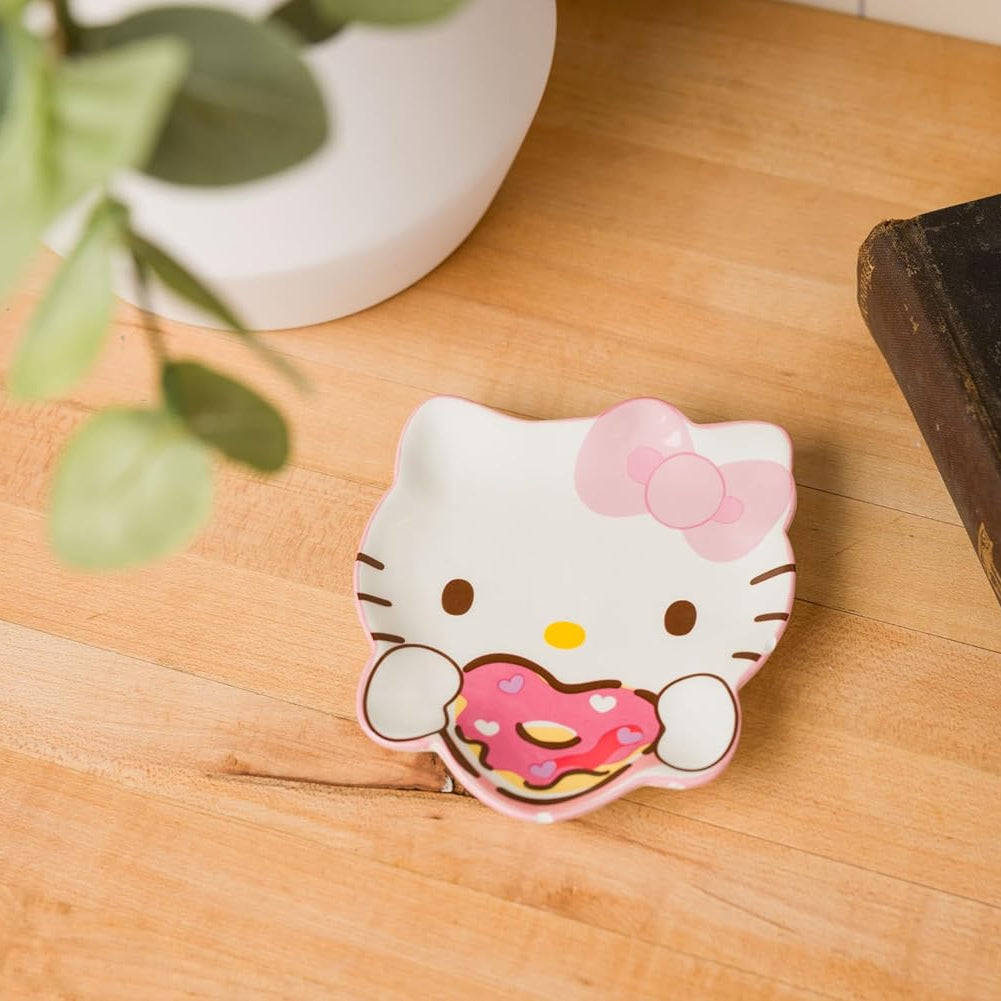 Hello Kitty Heart Donut Ceramic Spoon Rest - 图片 2