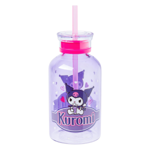 Kuromi 15oz Mini Milk Bottle Glass Tumbler