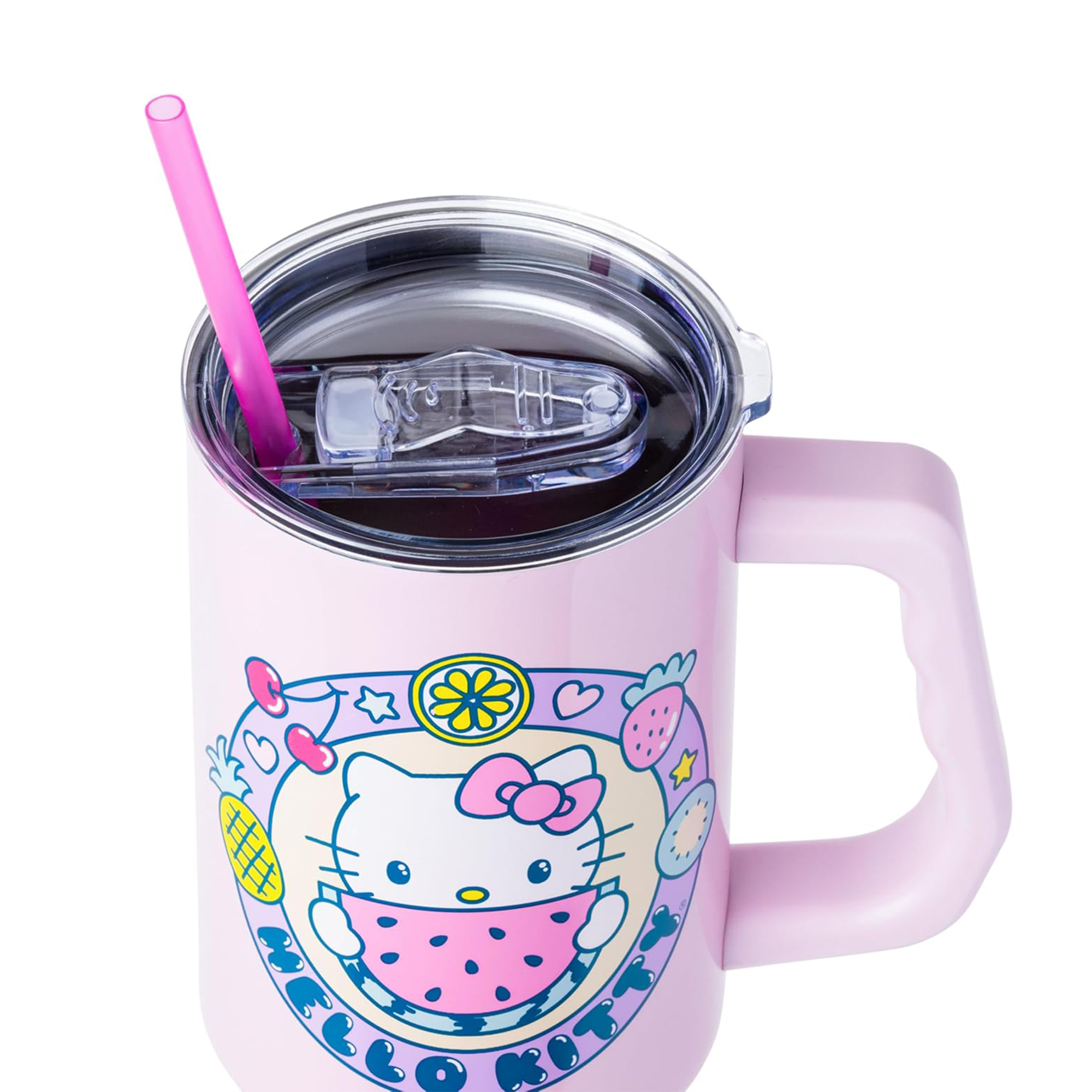 Hello Kitty 40oz Stainless Steel Travel Tumbler (Kawaii Fruit) - 图片 6
